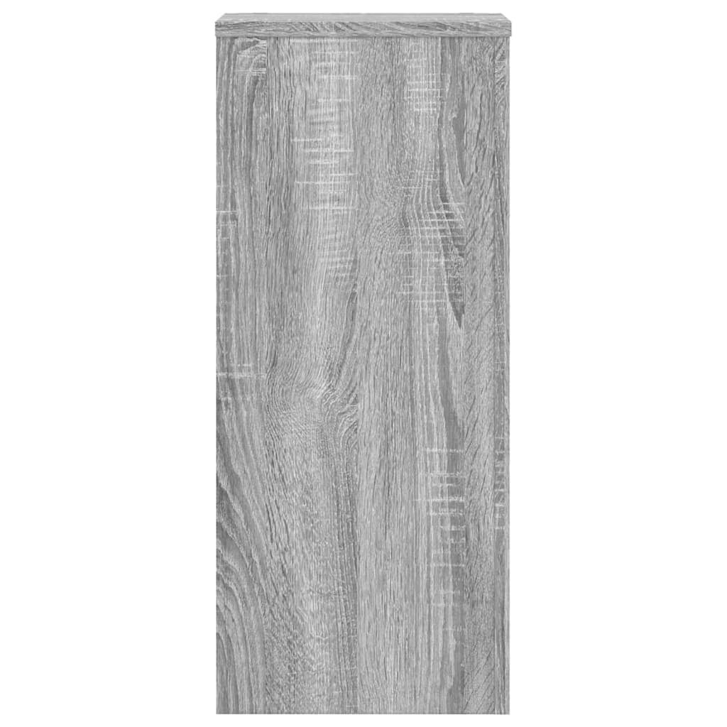 Ensemble de 2 supports pour plantes gris 30 x 30 x 70 cm - 6