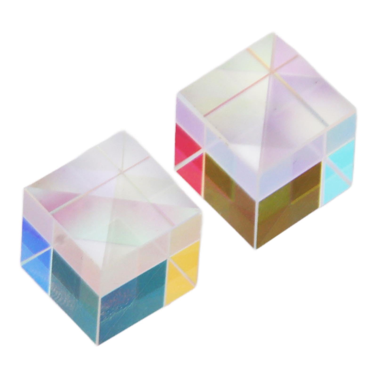 Prisma De Vidrio óptico X-Cube 2 Cm – Efecto RGB Para Física, Experimentos De Luz O Decoración, Con Estuche