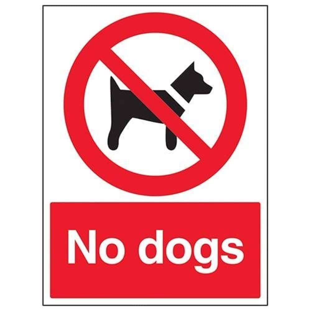 Cartello segnaletico Divieto cani pvc 17 x 17 cm | Leroy Merlin