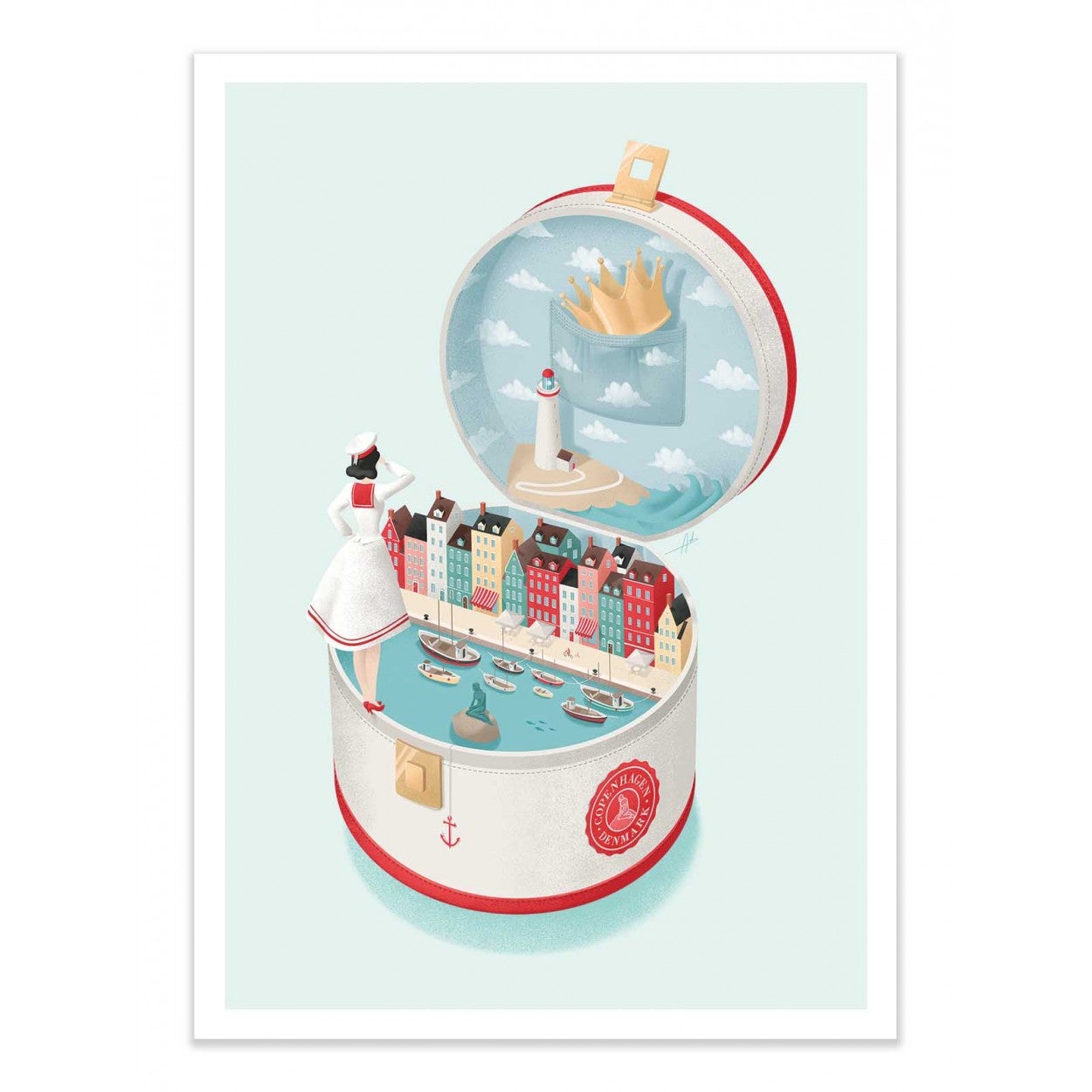 Art-poster - denmark - andrea de santis - 50 x 70 cm