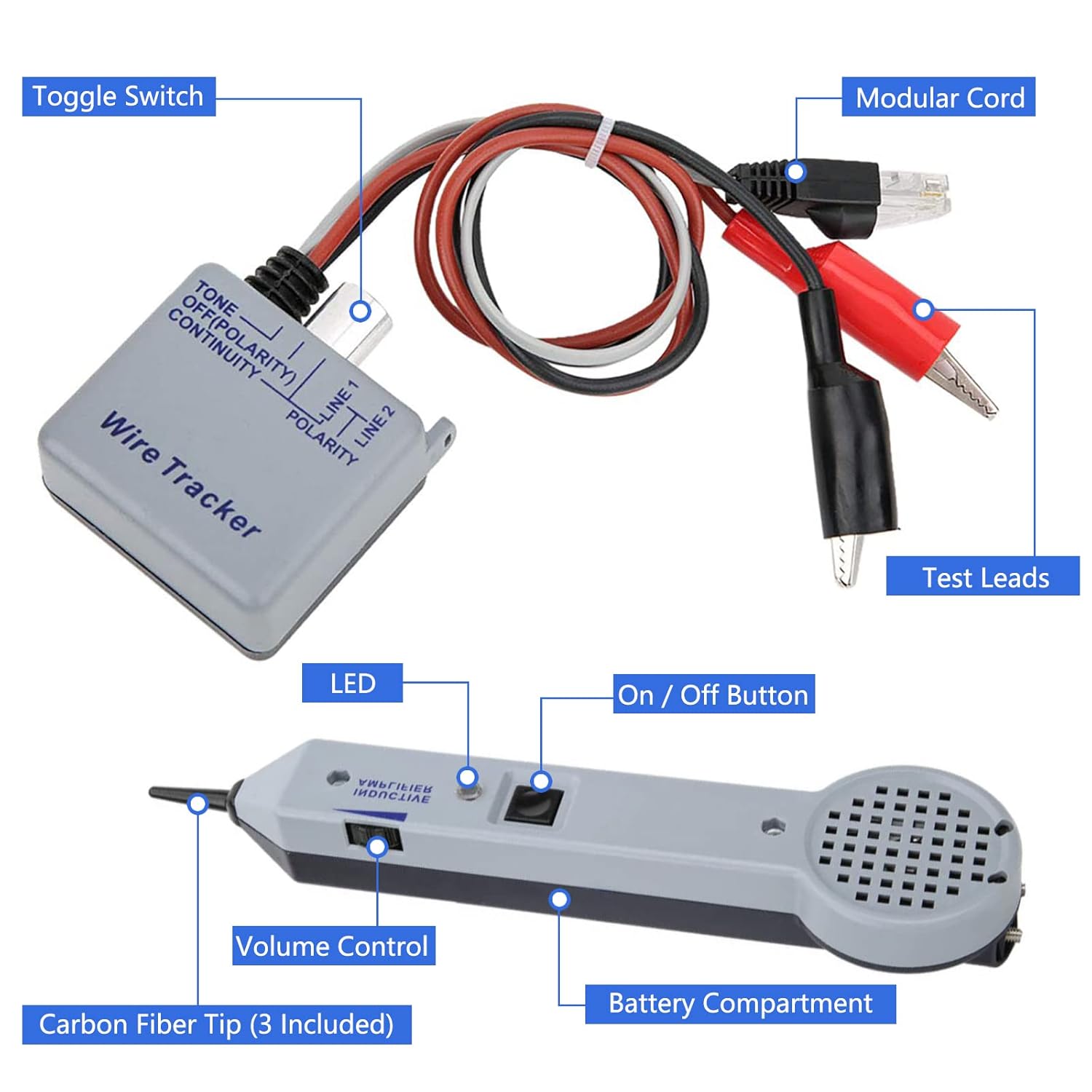 Traceur De Cable Electrique,Détecteur De Cable Électrique, Traceur