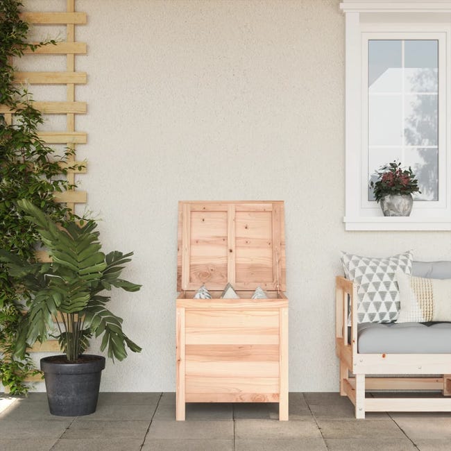 Boîte De Rangement Jardin 90 L Noir - Aspect Rotin En PP - Résistante Aux Intempéries - Pour Coussins, Jouets