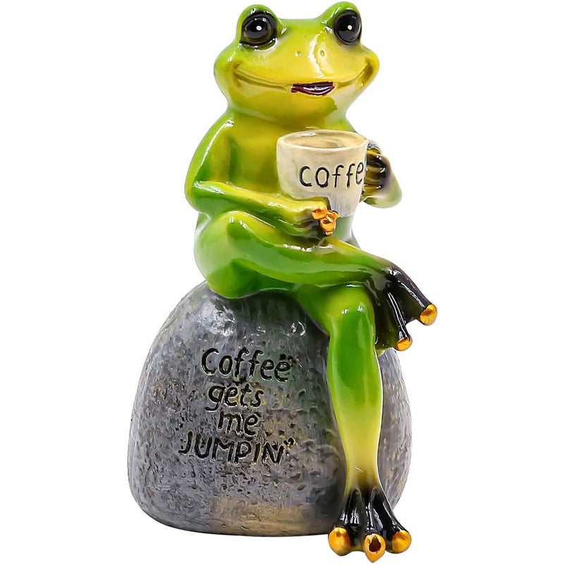 Figurka żaby - Dekoracja ogrodowa - Dekoracja żaby - Miniaturowa dekoracja żaby - Dom, dekoracja stołu