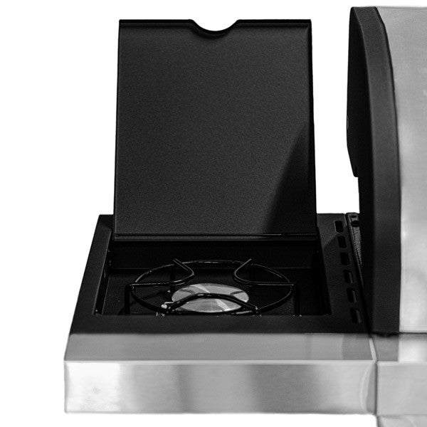 Barbecue A Gas In Acciaio Inox Con Pietra Lavica 4 Fuochi E Piastra In Ghisa Ke Grill - 3