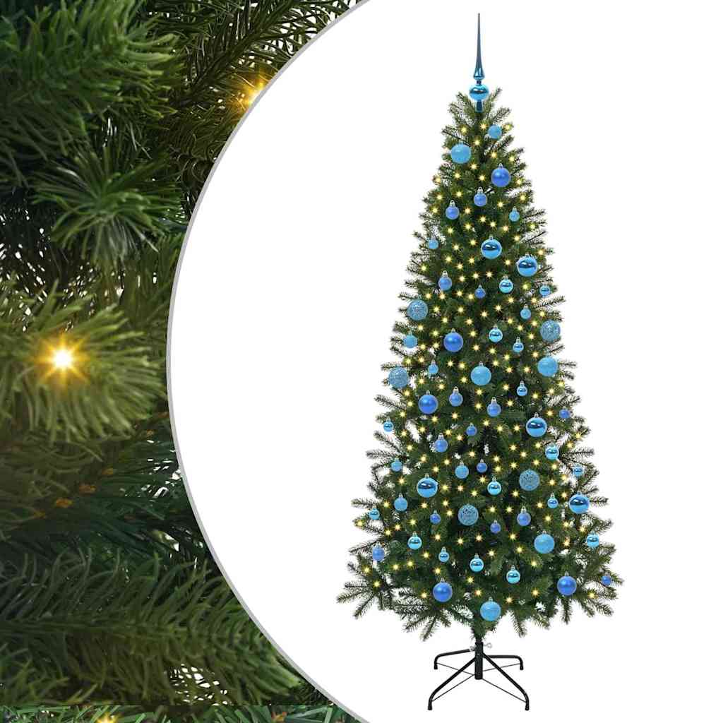 vidaXL Sapin de Noël artificiel avec 300 LED Vert 180 cm PE et PVC - 2