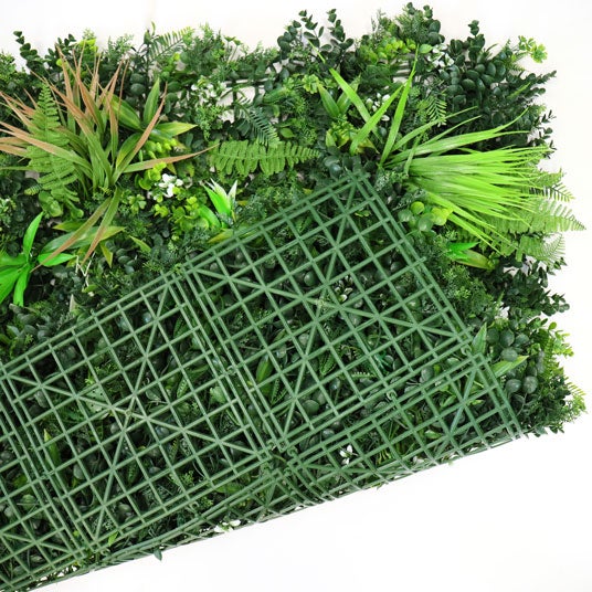 Mur végétal synthétique - Forêt tropicale - Intérieur et extérieur - 0,5 m x 0,5 m - 5