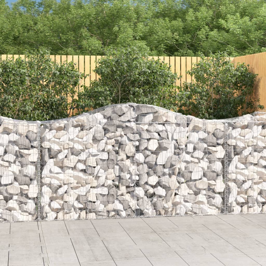 Kosze gabionowe, 18 szt, 200x50x100/120cm, galwanizowane żelazo vidaXL