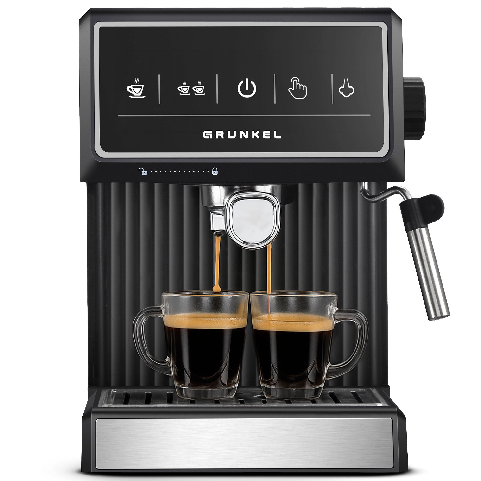 Cafetera espresso cafpresso-20pulse - 20 bares - 850w - pantalla táctil - negro