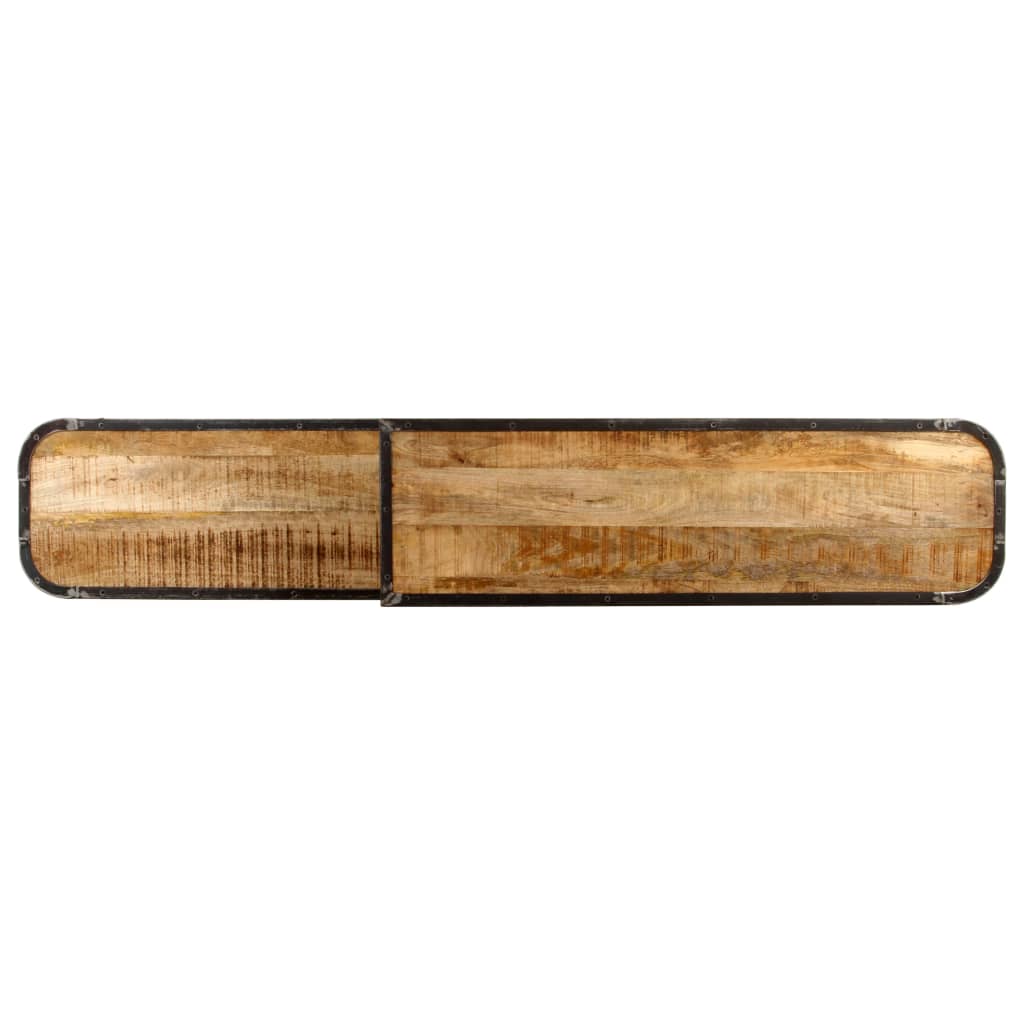 Meuble TV 160 x 30 x 40 cm en bois de manguier massif - 3