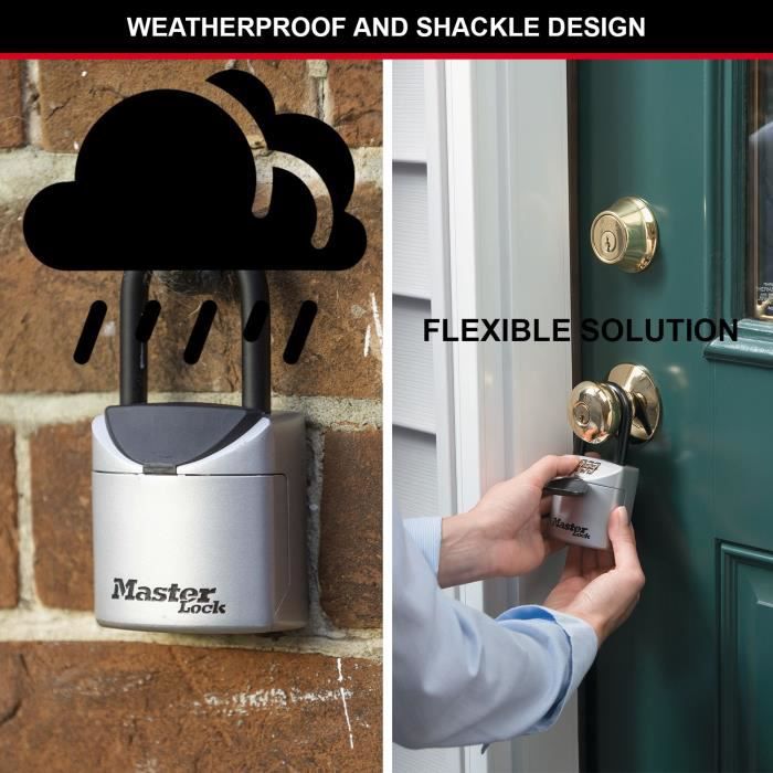 Boîte à clés transportable Master Lock 5406EURD - 7