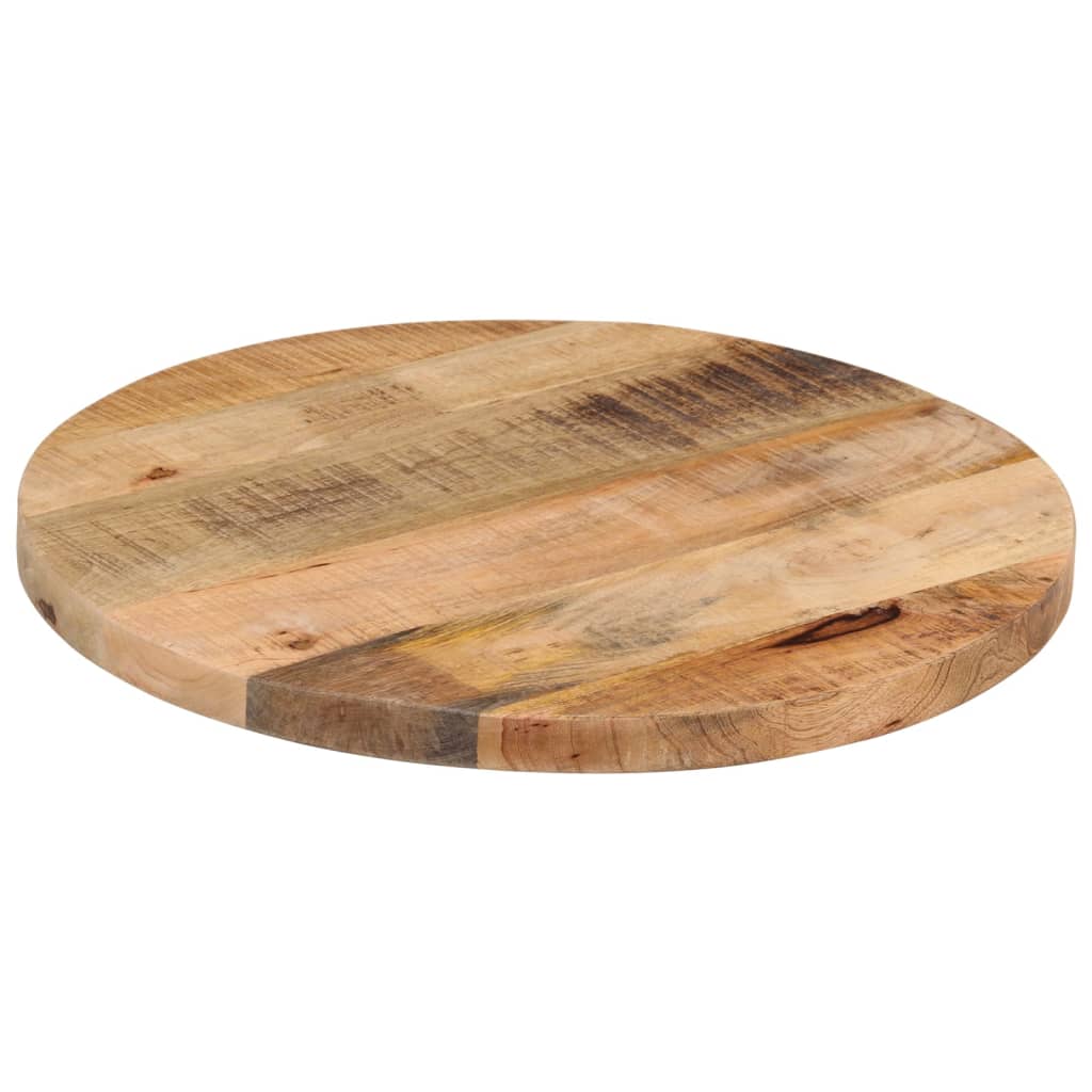 Dessus de table Ø 60x1,5 cm rond bois massif de manguier brut | Leroy ...