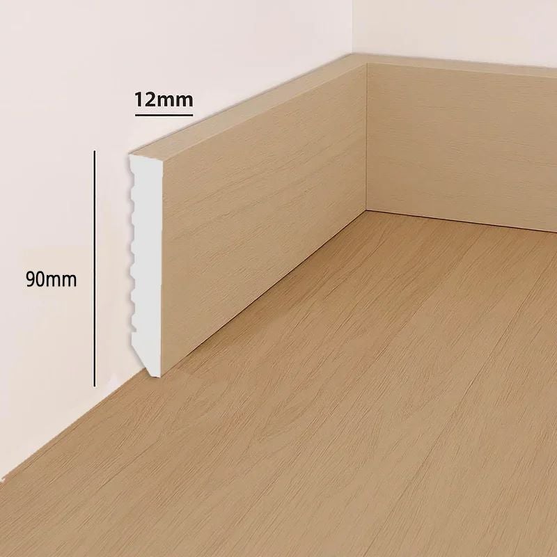 Arquiservi | Rodapié poliestileno PVC Roble Imperial. 10 Tiras 2200x80x15 (22ML) Fácil Instalación, Resistente al agua y la húmedad. - 2