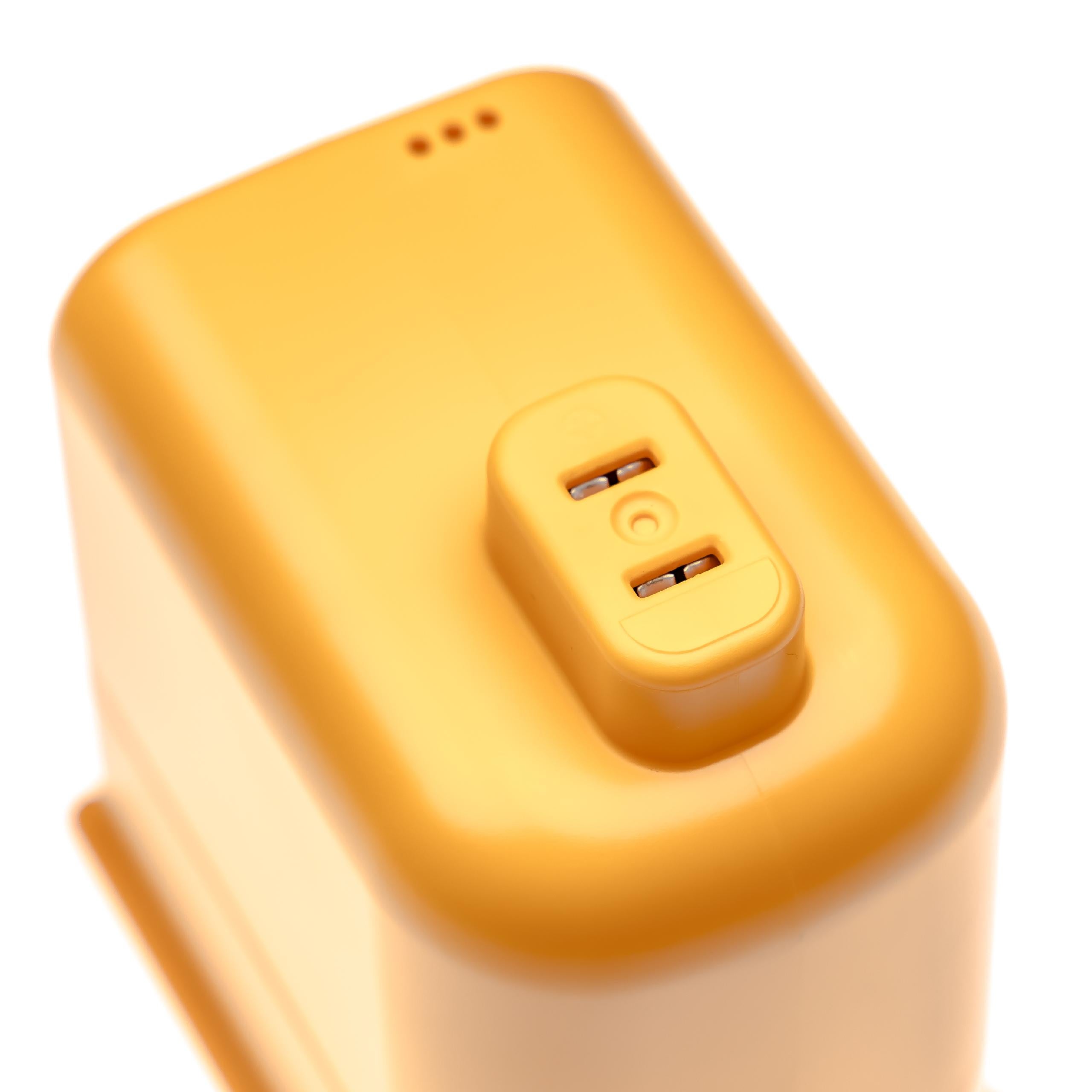 vhbw Batterie compatible avec LG Cord Zero A9 Plus, Cord Zero A9+ aspirateur orange (2000mAh, 25,55V, Li-ion) - 3