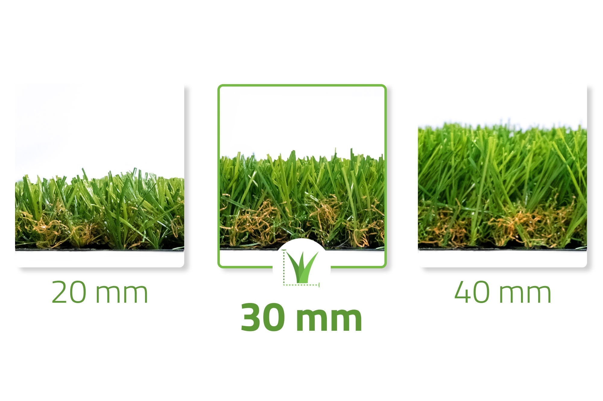 Erba sintetica PELMO 1m x 5m - 30mm - 4