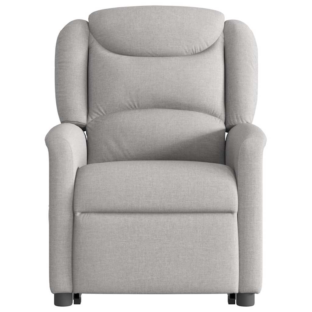 Fauteuil inclinable de massage | Fauteuil de relaxation | Chaise de relaxation électrique gris nuage tissu CFW947933 - 5