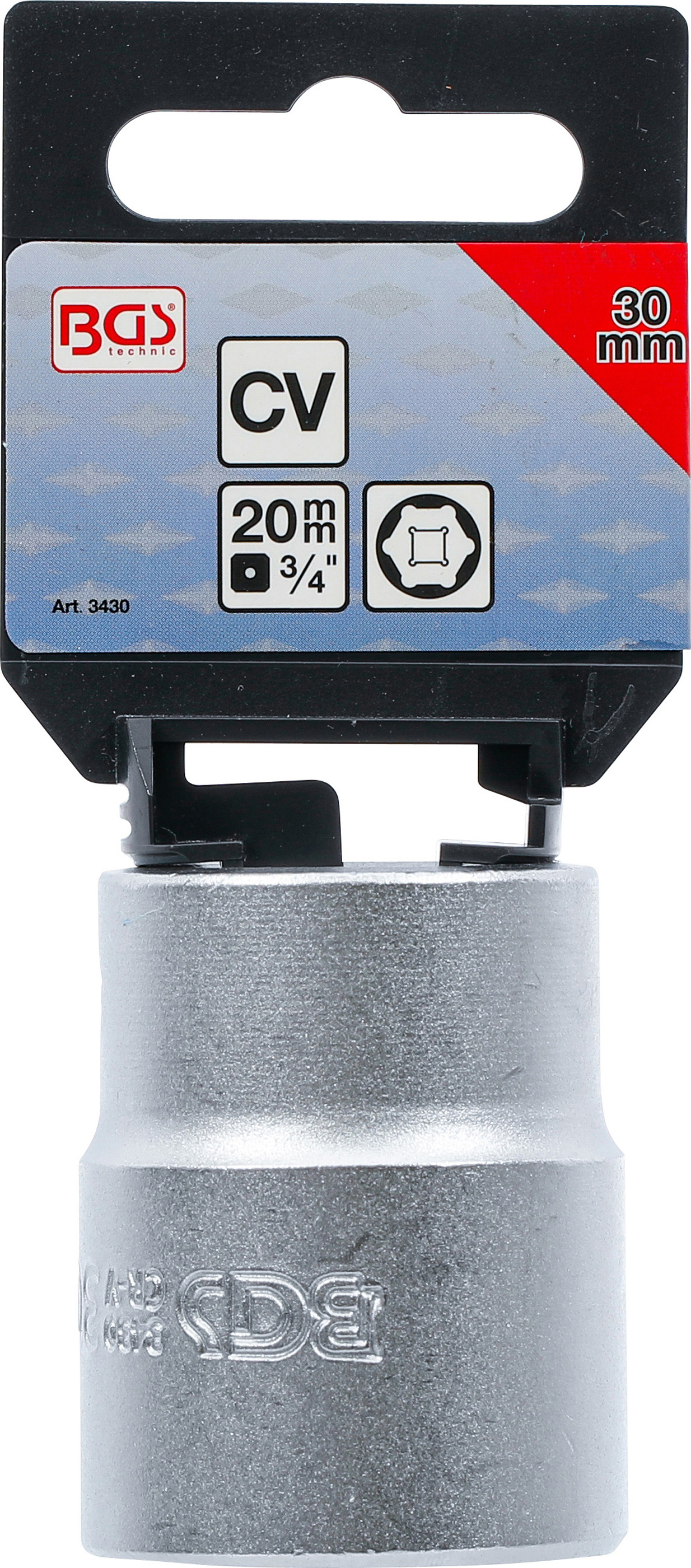 Douille pour clé, six pans | 20 mm (3/4