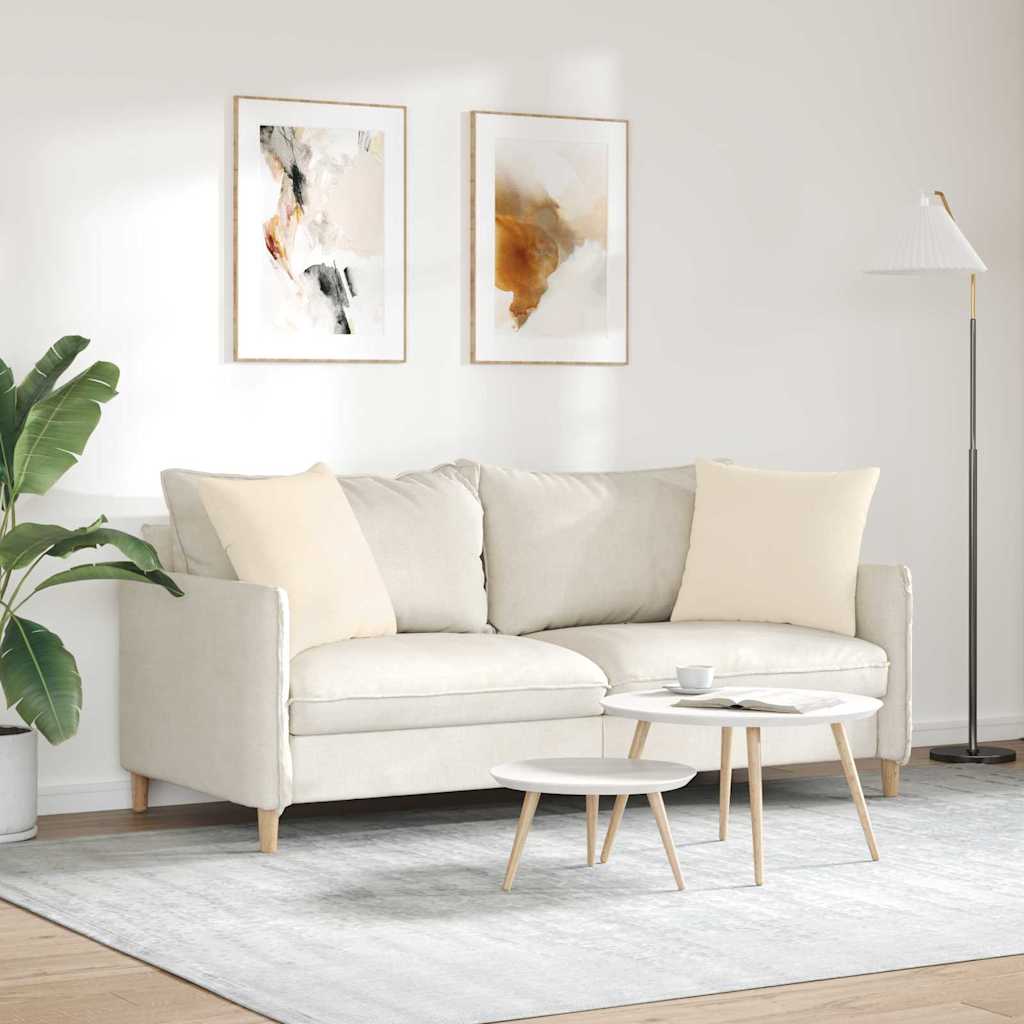 Coussins de canapé 2 pcs Beige 50 x 50 cm tissu vidaXL - 5