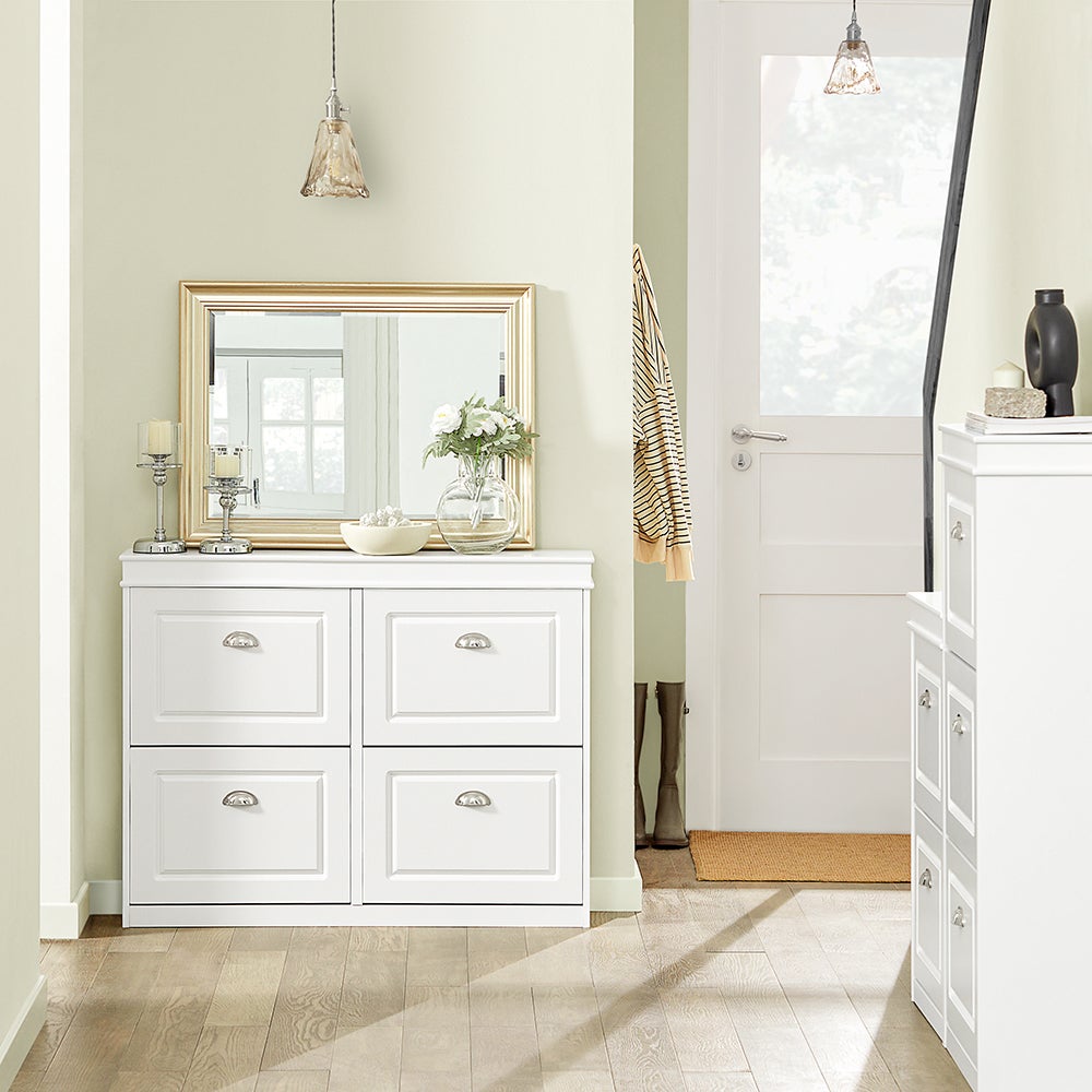 Scarpiera salvaspazio Slim Mobili per Scarpe Serie Scarpiere 105x24x83cm SoBuy Bianco FSR79-W - 2