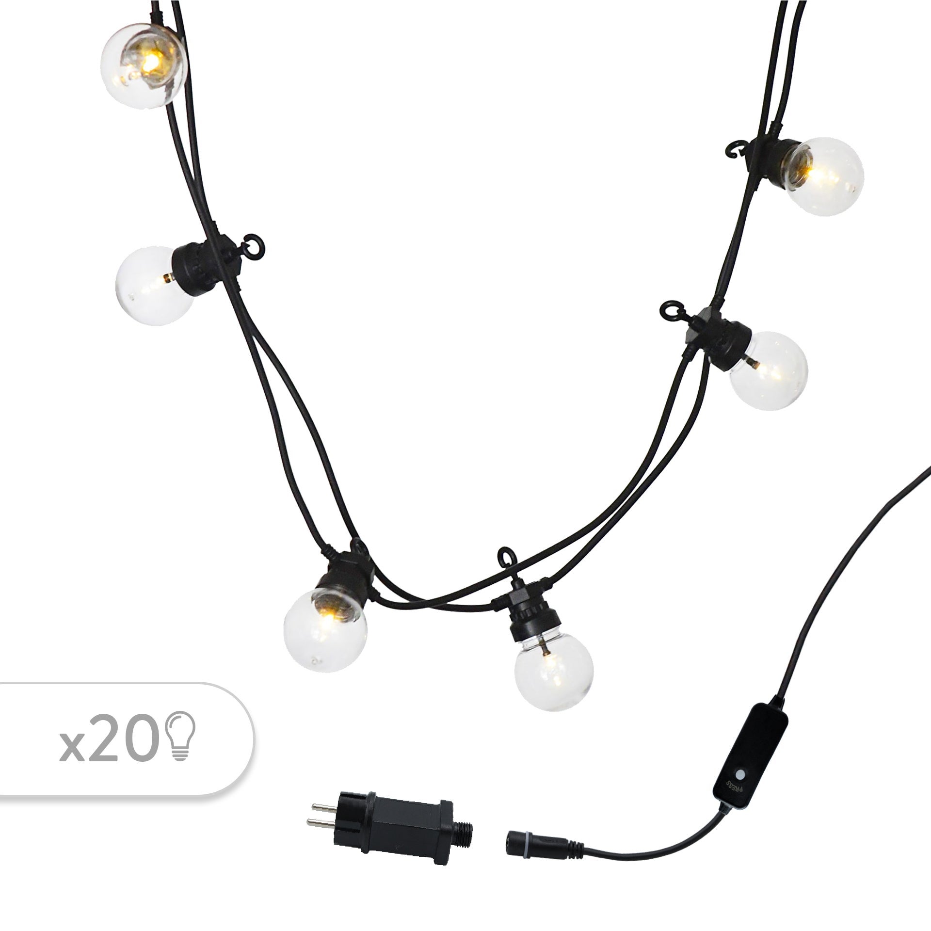 Girlanda LED PARTY 40 z możliwością łączenia, 14,7 m