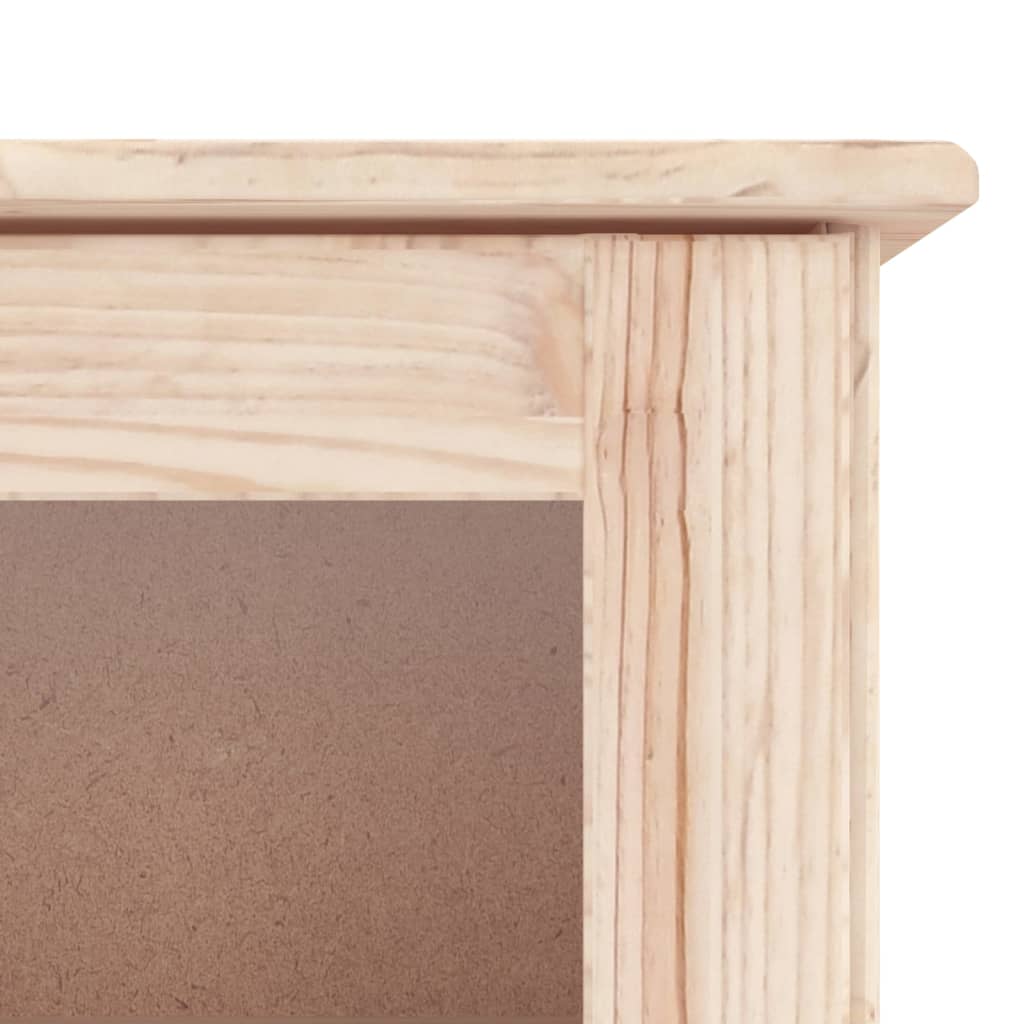 Vitrine en verre ALTA 77x35x186,5 bois de pin massif - 7