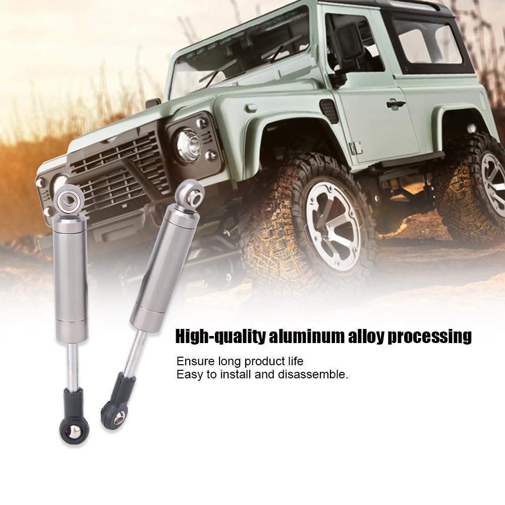 Ammortizzatore posteriore RC in lega anodizzata CNC, aggiornamento 1:14, azzurro/rosso/titanio (titanio BE6094T) - 8