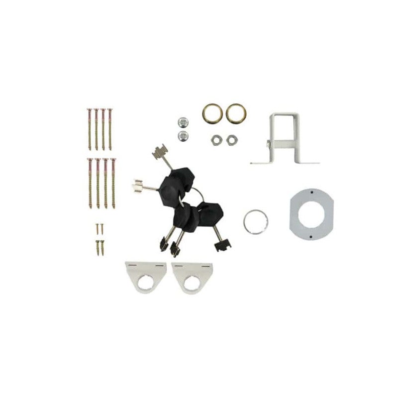 Serrure 5 points Blindex C50mm Gauche Blanc Klose Besser - 2
