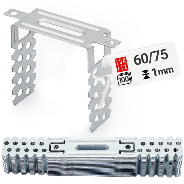 Wieszak do sufitów podwieszanych płaski 60x75x1 mm 100szt.