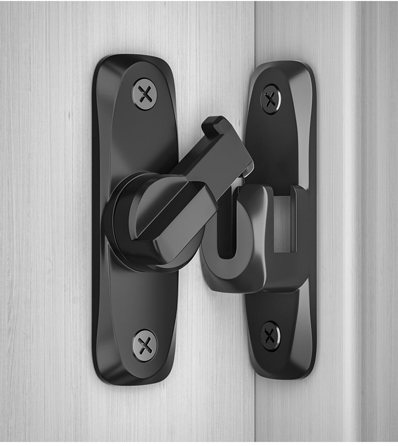 Hebilla Cierre Para Puerta Corredera 90/180° | Sin Taladrar | Seguridad Para Armarios