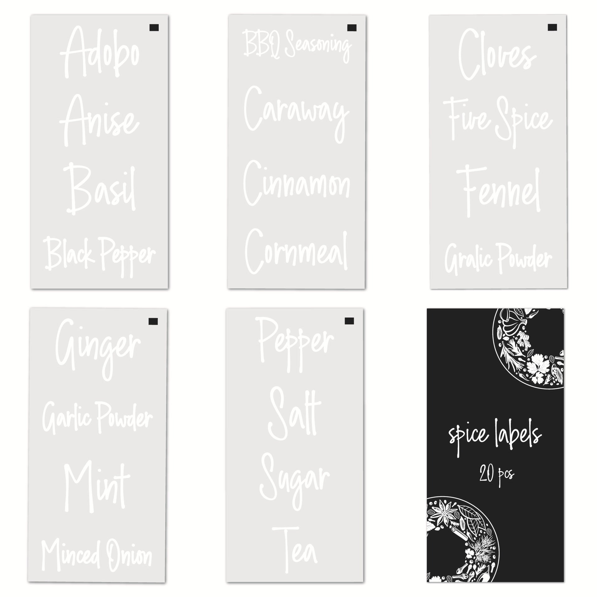 Lot De 210 étiquettes De Garde-manger Pour Cuisine, Restaurant