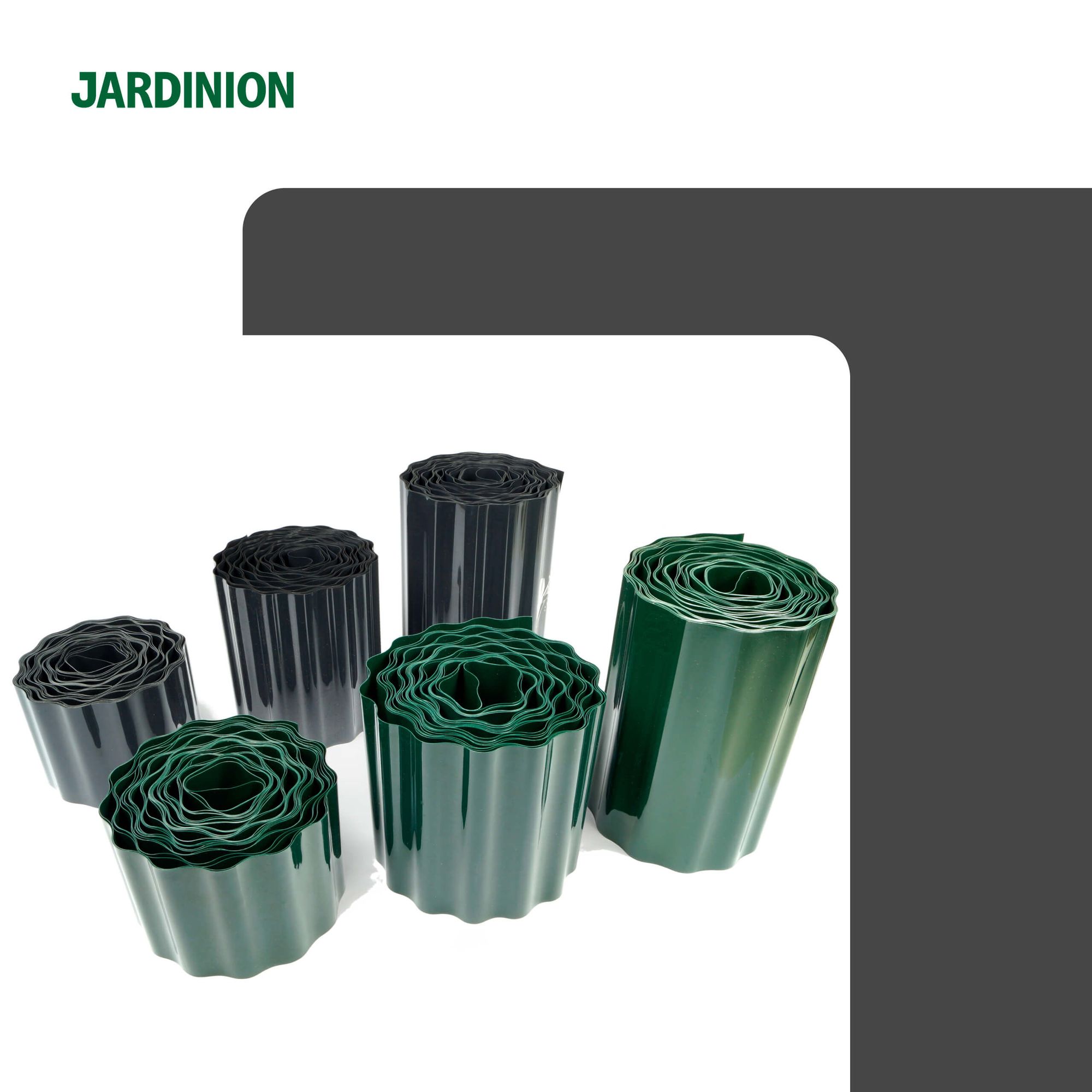 Bordure de pelouse 9 m noire 10 cm, barrière anti-racines polyvalente pour gazon, massifs et protection des plantes Jardinion - 5