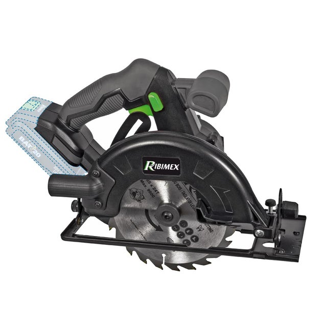 RIBIMEX PRBAT20/SC165SB Sega Circolare 165 mm - RBAT20 senza batteria e senza caricatore