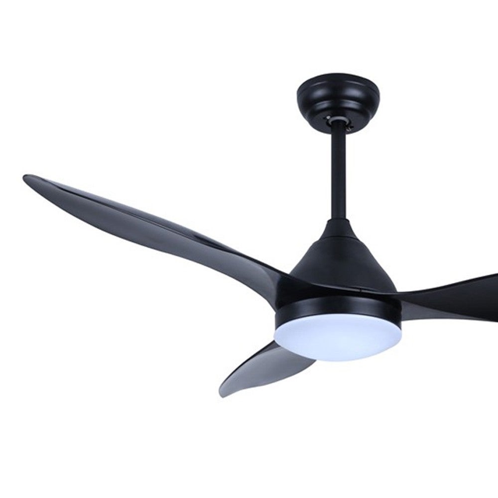 Ventilateur de plafond Stel Noir à éclairage LED intégré 2 températures - 2
