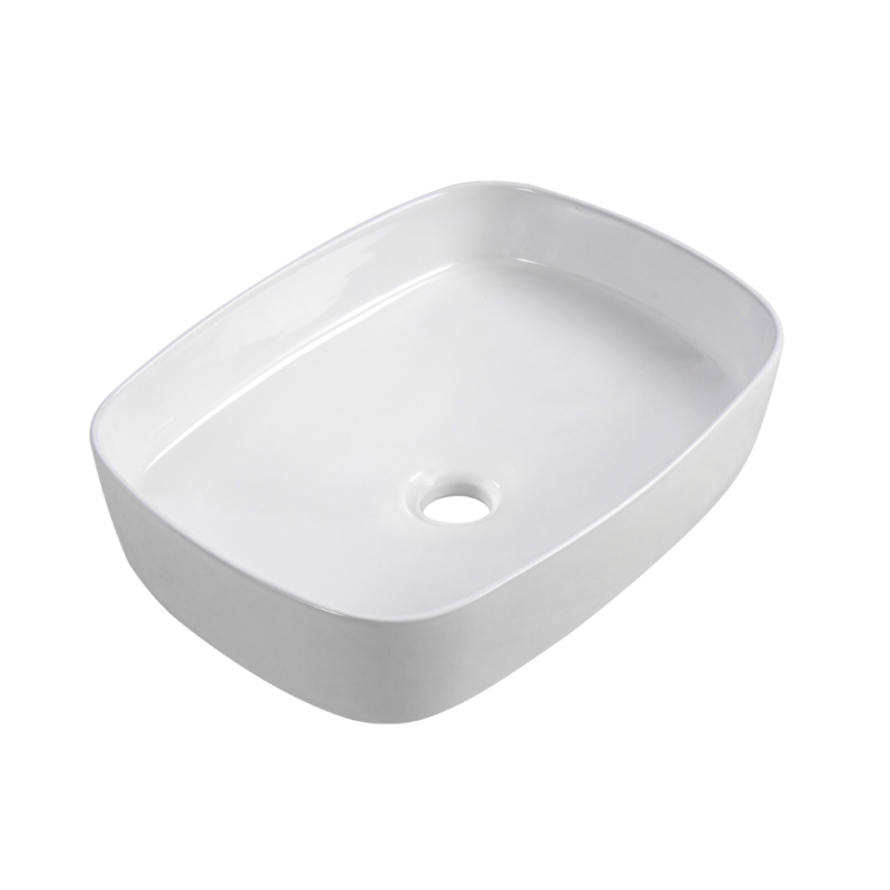 Ceramia PixL 50 x 37,5 x 13,5 cm lavabo da appoggio Infinitio, senza troppopieno, bianco lucido (CEPX4937) - 2