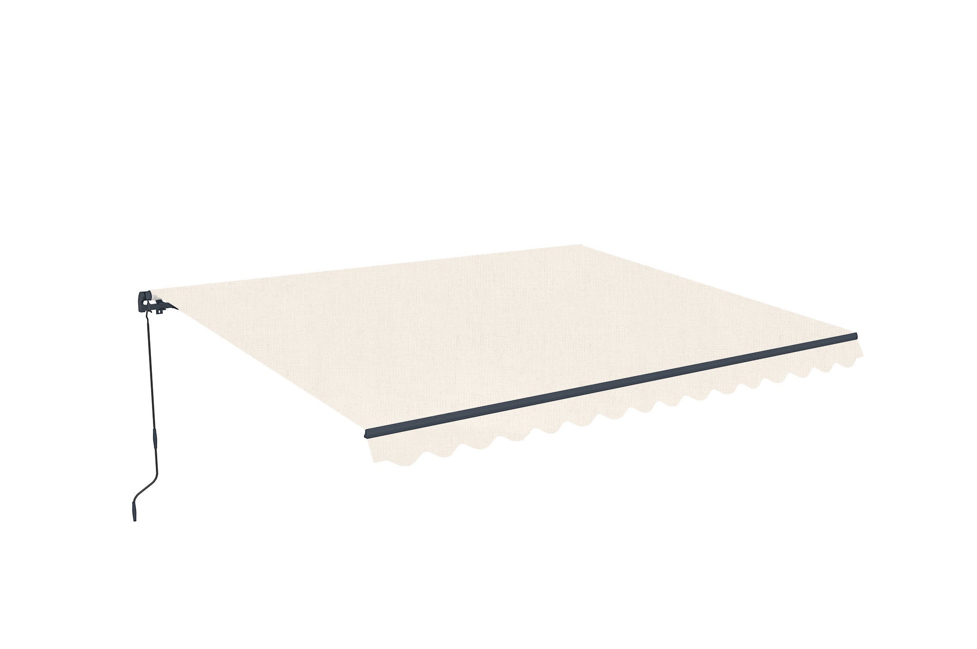 Store banne monobloc VECCHIO 4m x 3m - Toile premium 320g/m2 Beige - 4
