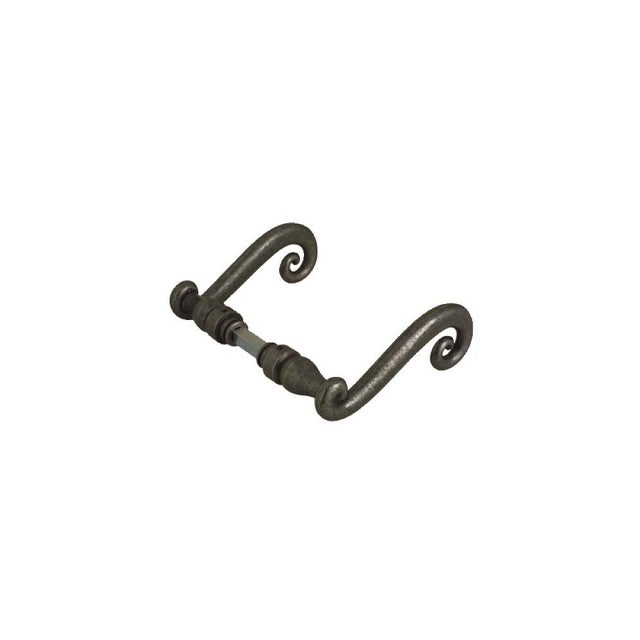 Béquille double Aquitaine époxy noir 2 portées carré 6mm BOUVET 14677