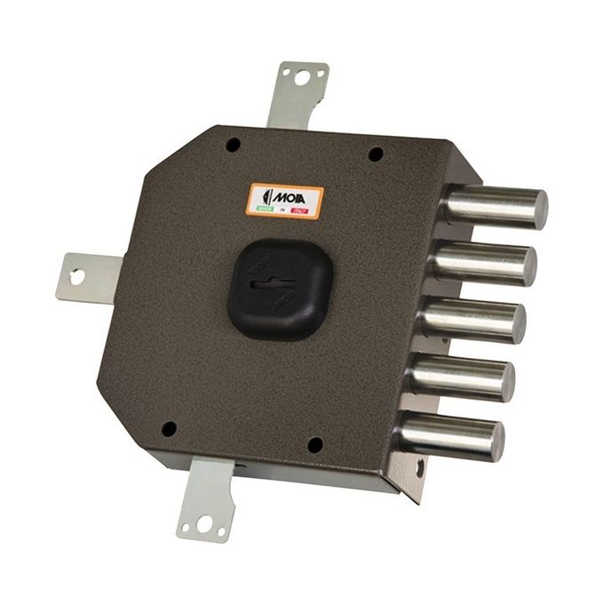 Brugel  Moia A415dx Serratura Applicare Doppia Mappa Quintuplice E 63 Dx 5 Catenacci Interasse 26 , Leroy Merlin