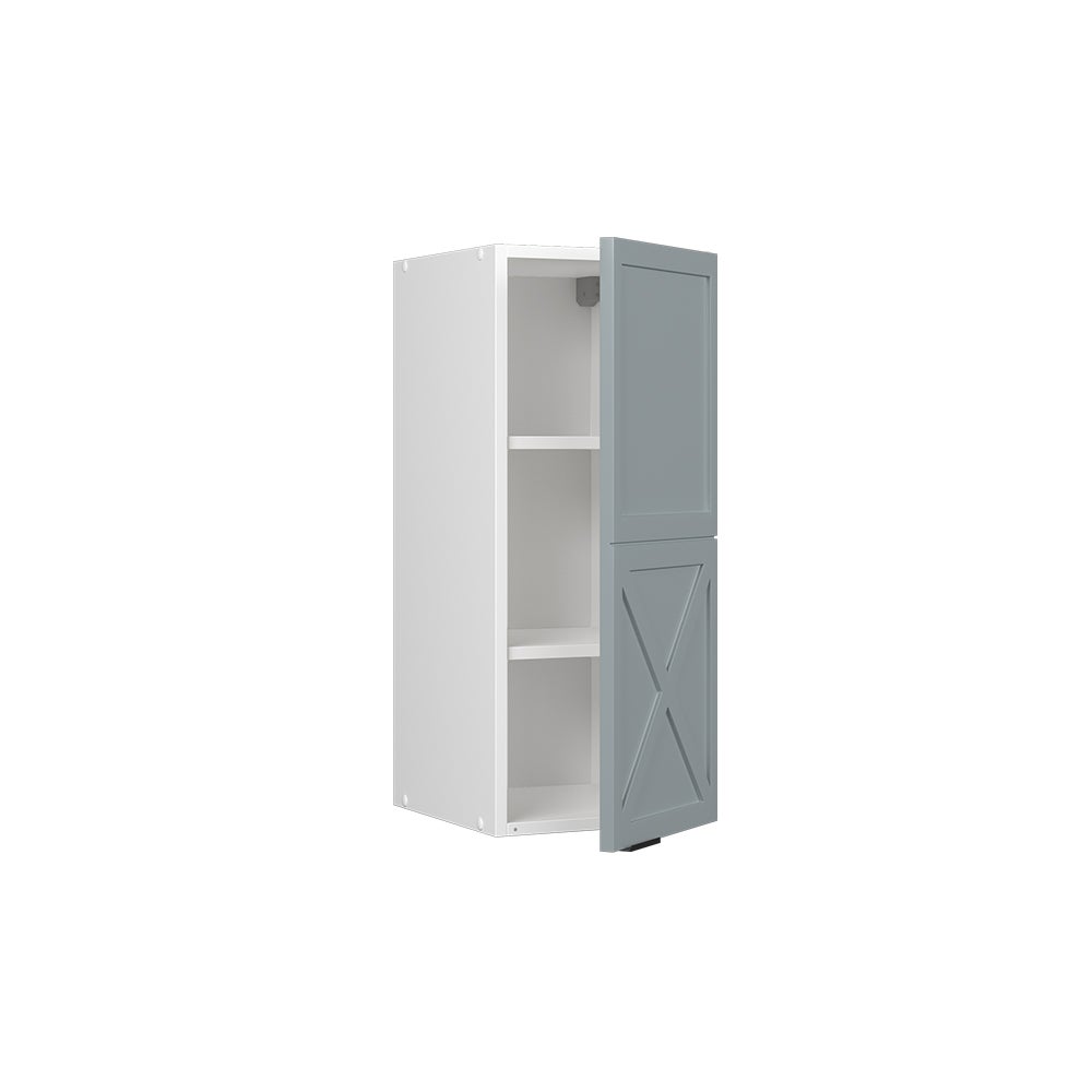 Vicco Elément haut de cuisine Fame-Line, Bleu clair-gris, 30cm - 4