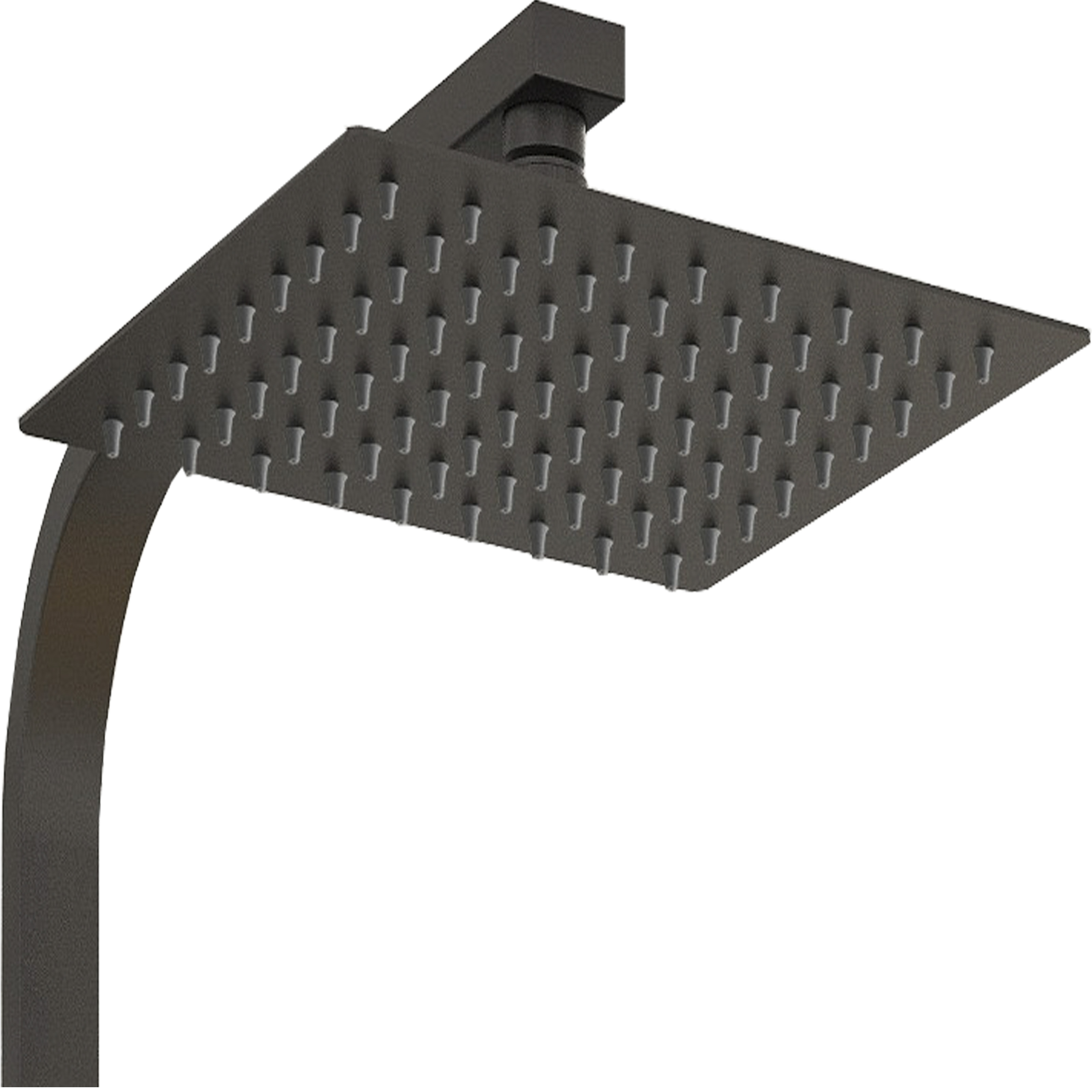 Colonne de douche thermostatique carré chromé avec mitigeur réglable en AICA - 2