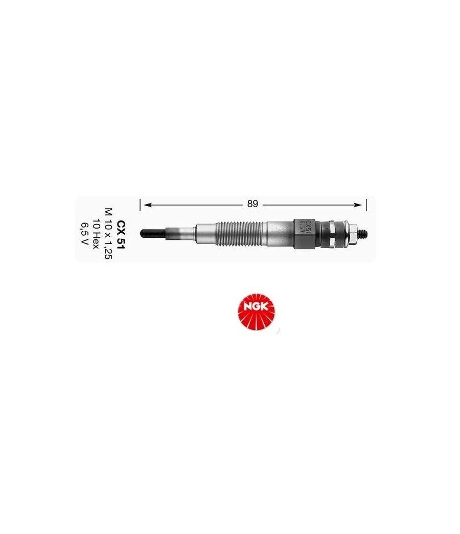 Bougie De Préchauffage NGK 90403 - Pour Moteurs Diesel - Démarrage à Froid Facilité - Pièce D'origine Qualité - 5