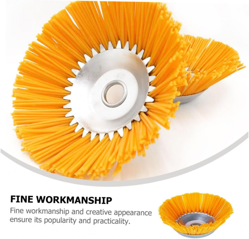 Brosse Universelle En Nylon Pour Débroussailleuse - Tête Brosse Ronde Pour Mauvaises Herbes Et Nettoyage Extérieur