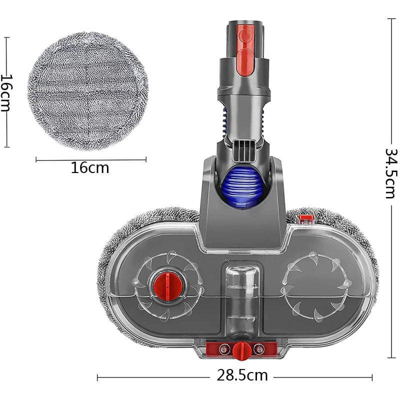 Tête de Vadrouille Electrique pour Dyson V11 V10 V15 V8 V7 Aspirateur Tête de Balai avec Réservoir et 6 Vadrouilles Lavables--TRIMEC - 2