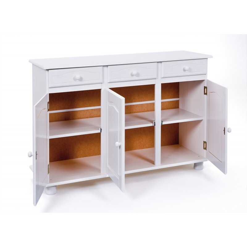 Buffet 3 portes + 3 tiroirs dim.130x43x87h - 2