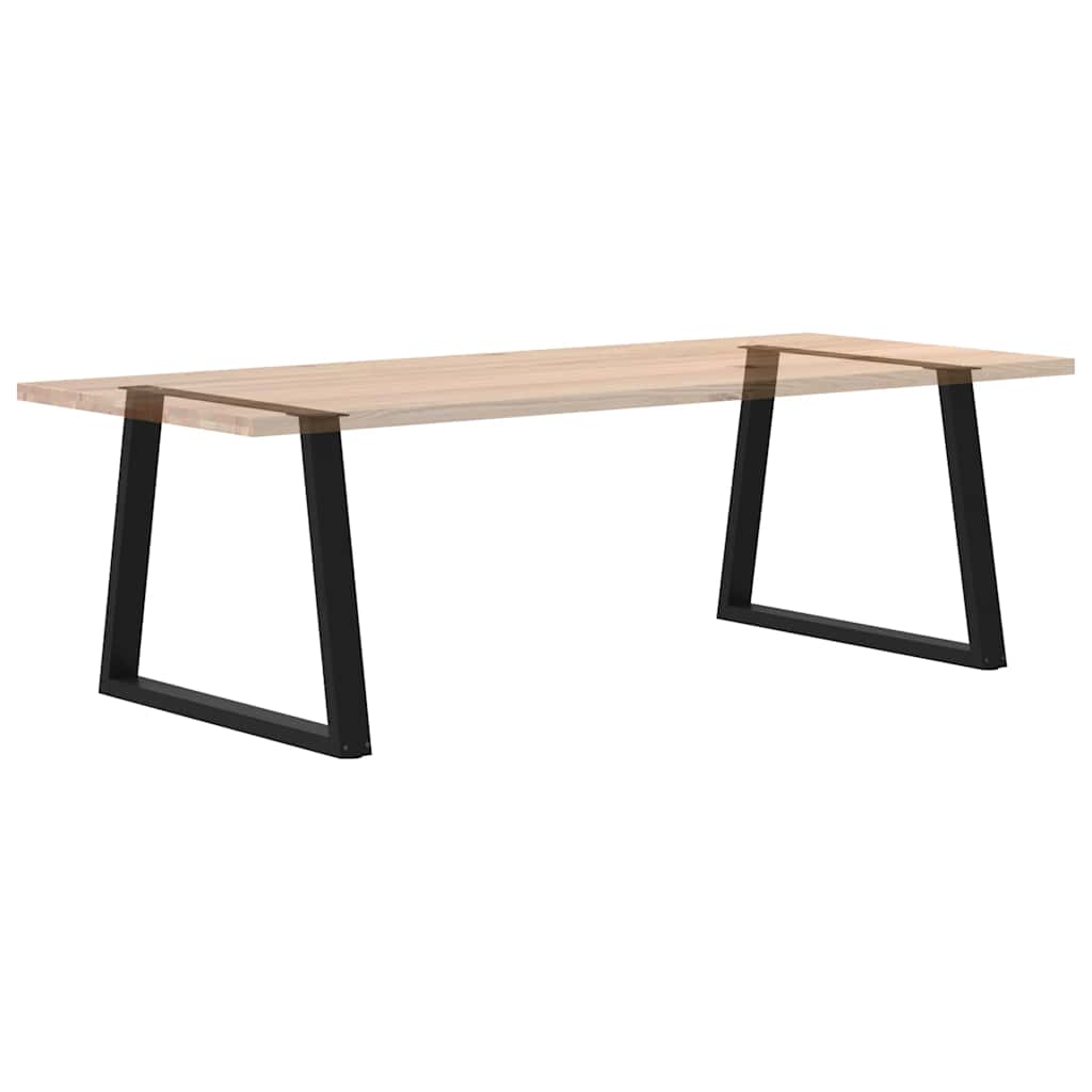 Pernas de mesa de jantar em forma de V 2 unidades de aço preto - COMFORTXL - 8