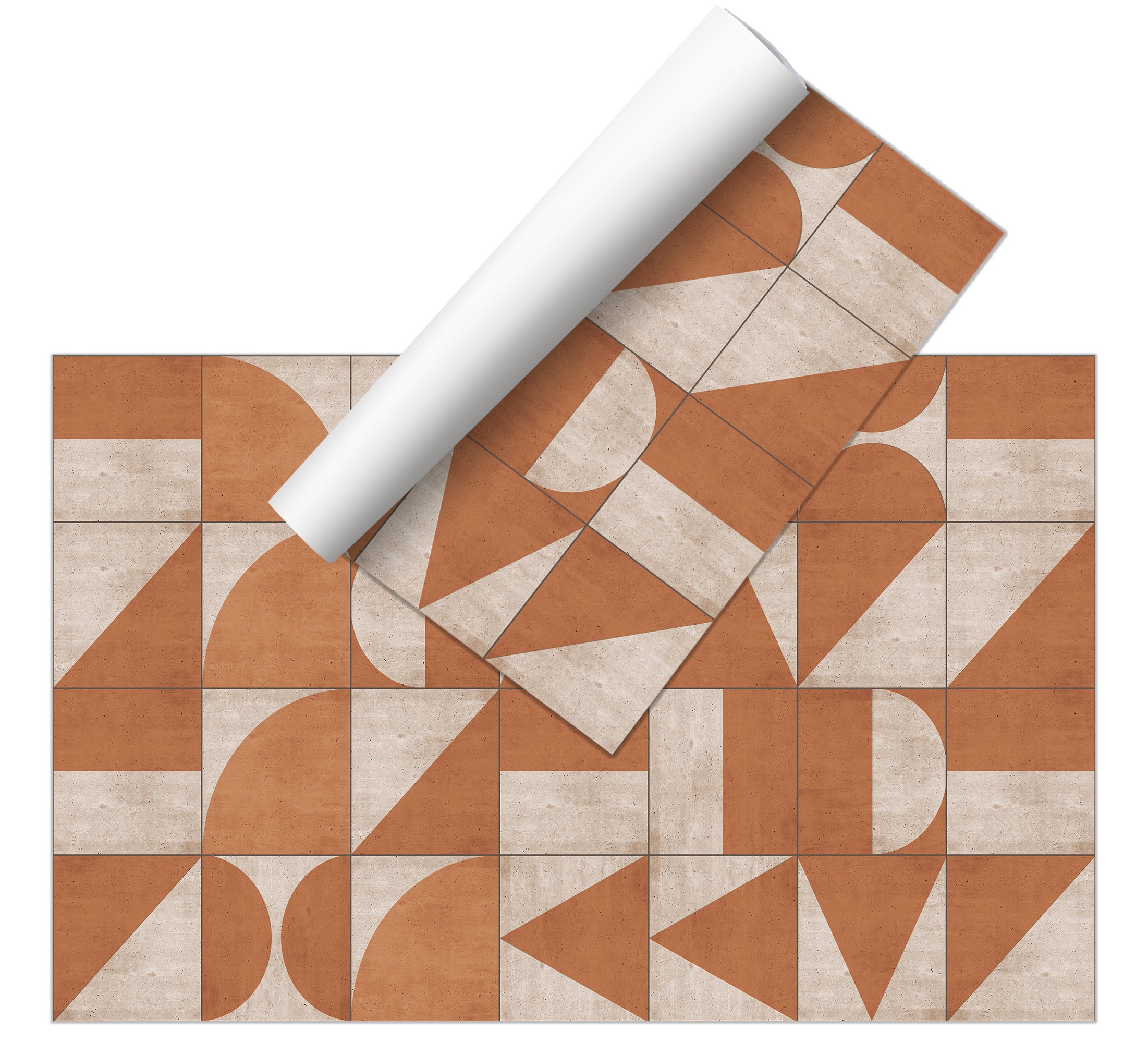 Tapis antidérapant en vinyle Troya 50x100 cm - PVC imprimé, lavable, ignifuge, pour le salon et la cuisine, style moderne - 5