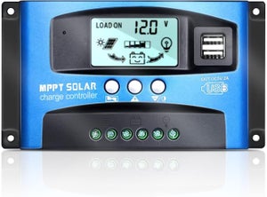 Regolatore Solare 30A 12V/24V/36V/48V BSC3048 Con Doppia Porta USB 5V/2A per Batterie di Varietà