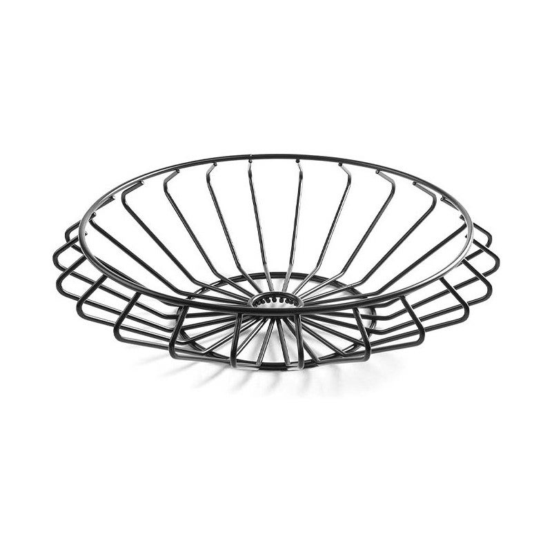 Frutero Negro Metálico 30cm - Orden En Casa