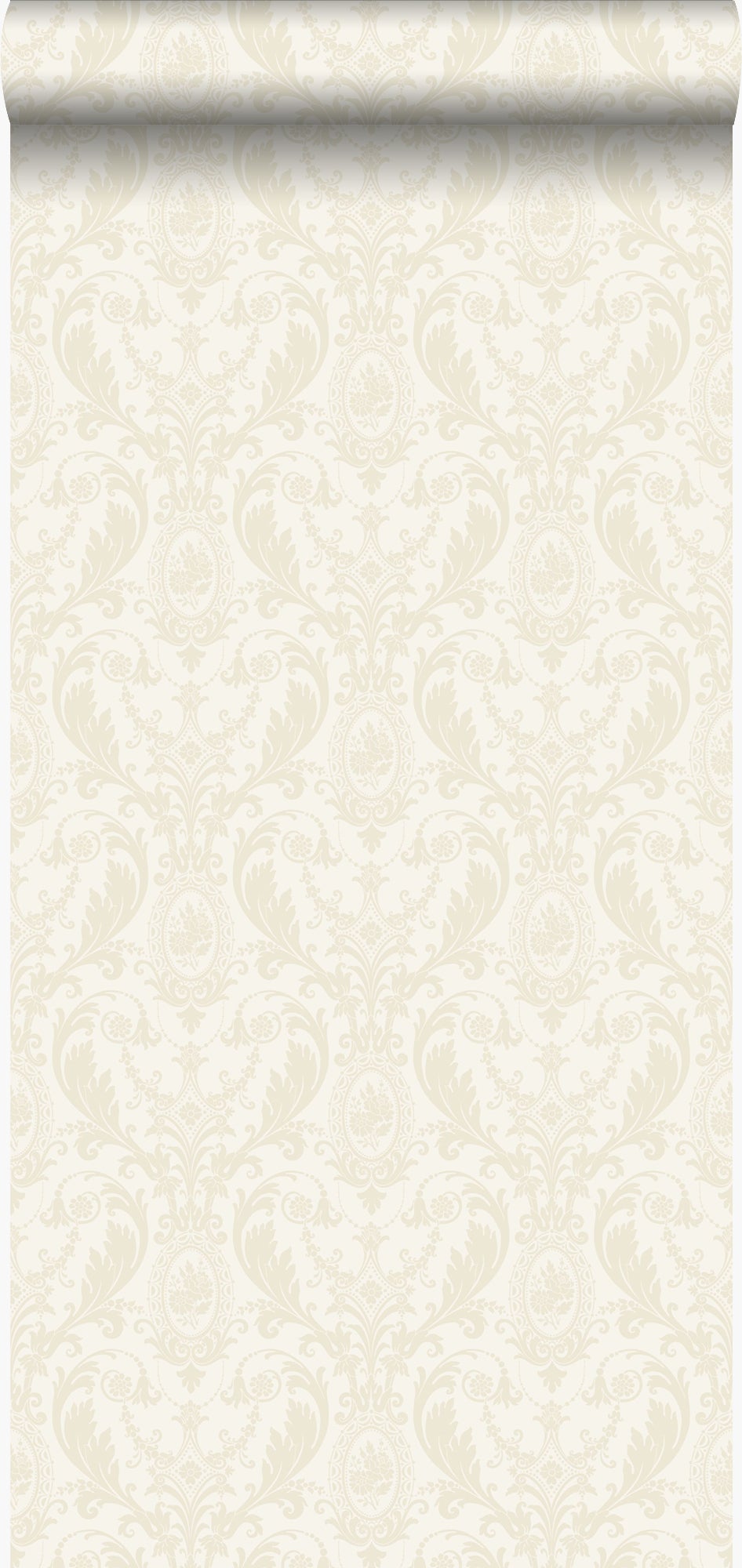 Tapeta ozdoby złamanej bieli - 53 cm x 10.05 m - ORIGIN