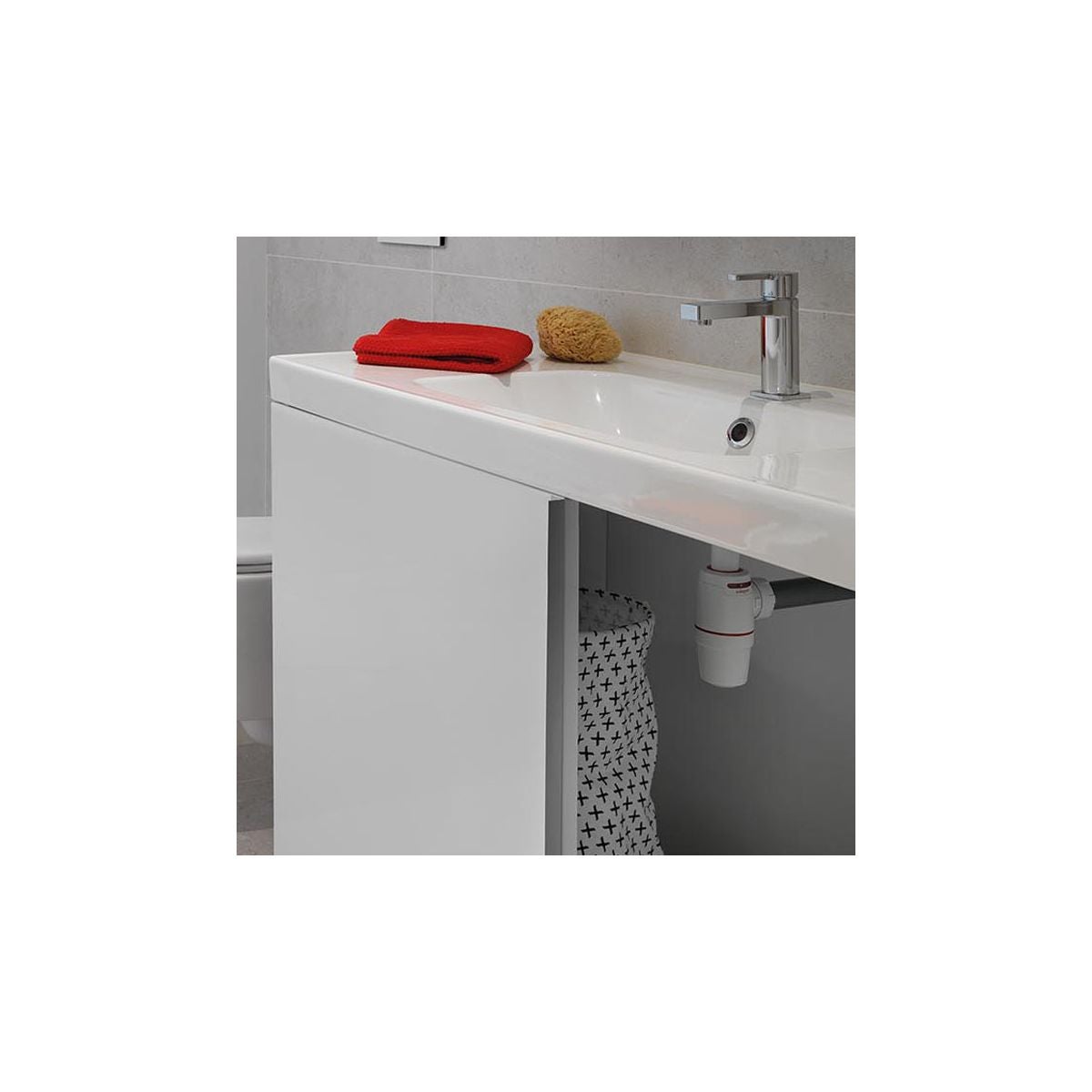 Siphon neo air lavabo zero fuite bruit odeur WIRQUIN Diam.32 mm - 3