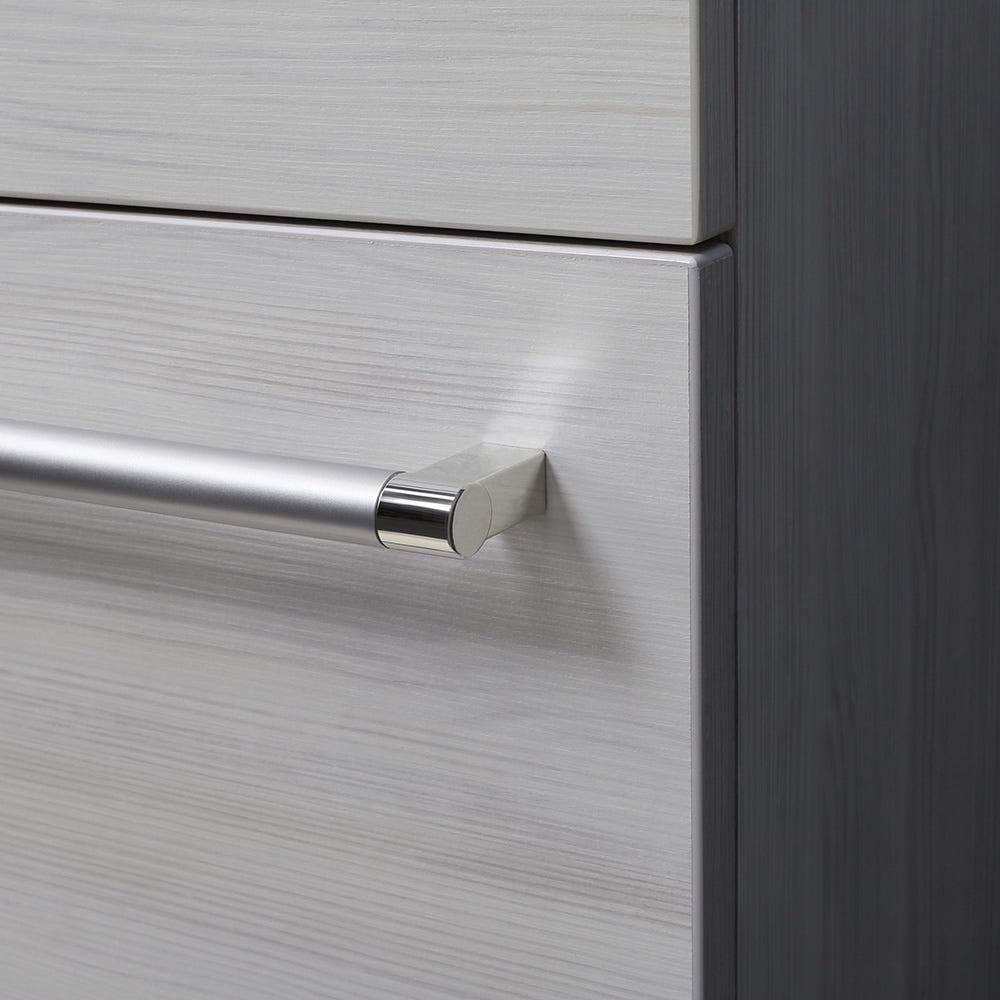 Meuble salle de bains gain de place 42 x 106,50 cm en chene blanchi - 5