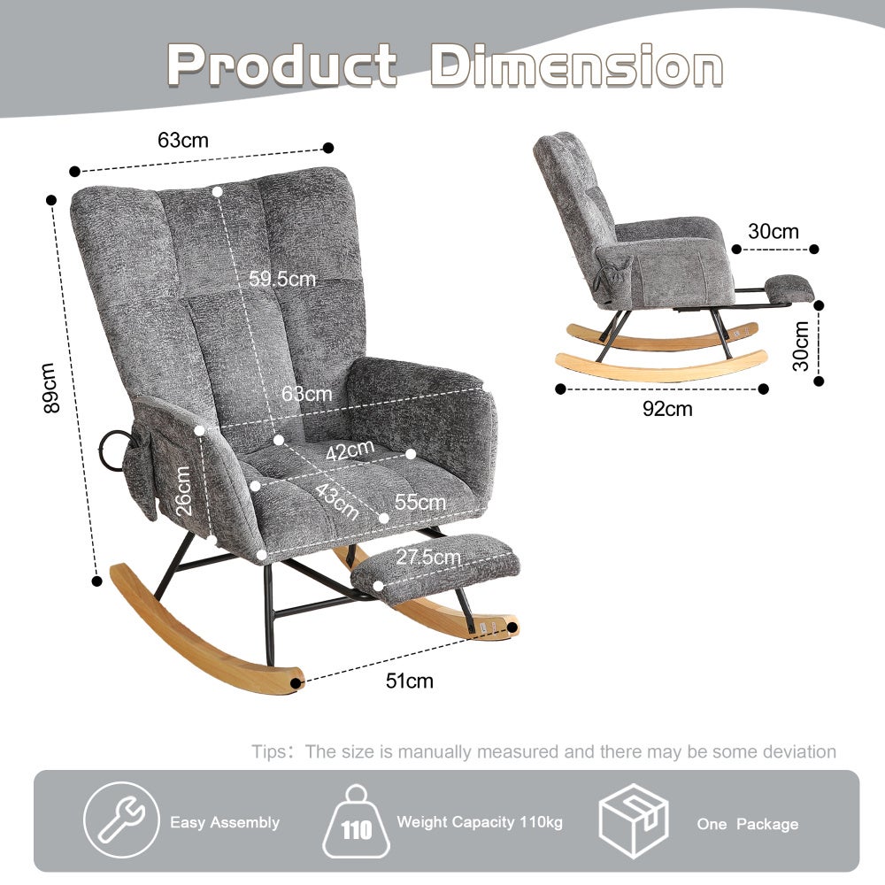Chaise Berçante pour Chambre d'Enfant avec Airbag, Chaise De Lecture à ...